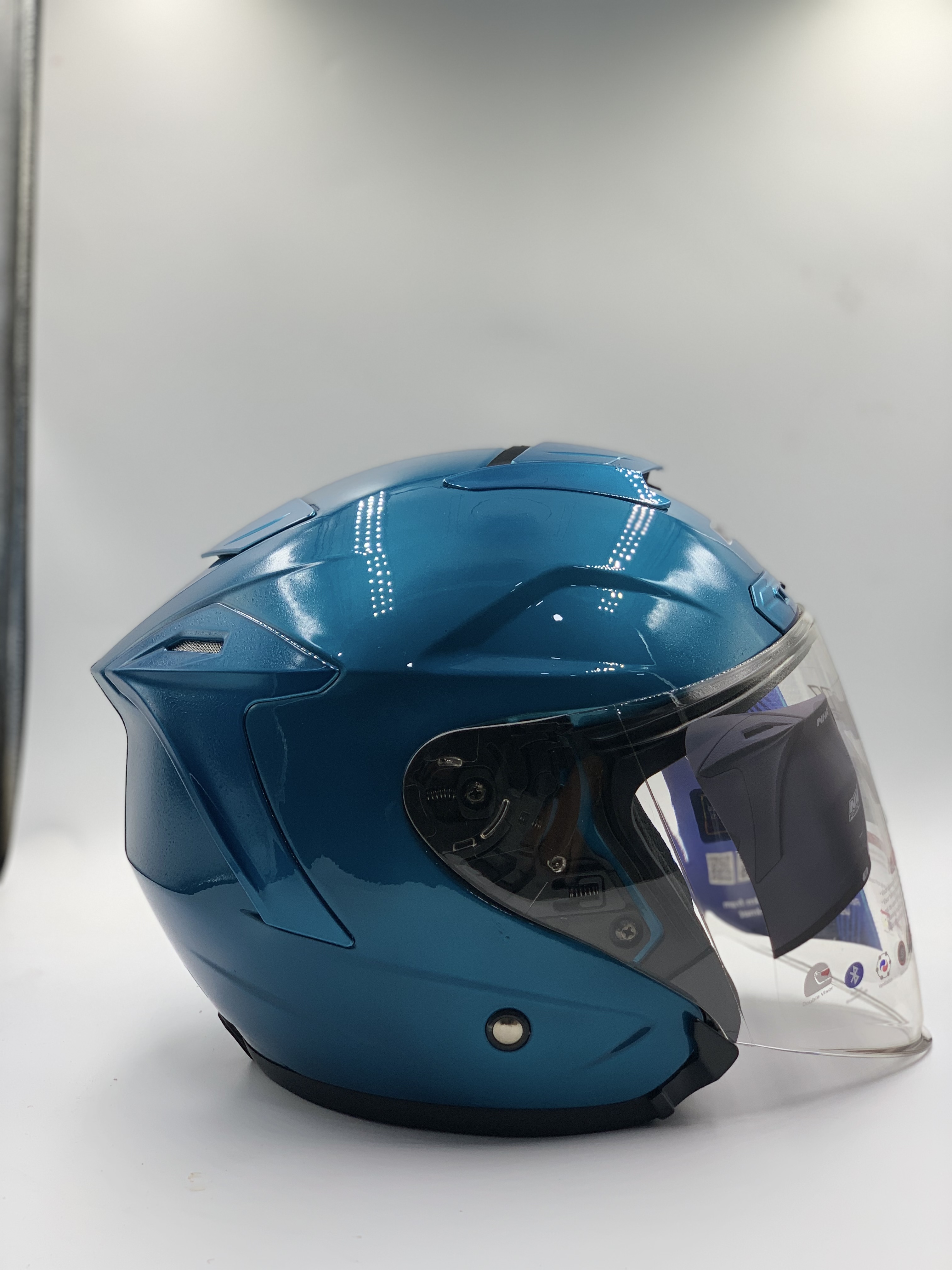 MHR NV Force Dual Visor Plain Solid Colour (SIRIM)